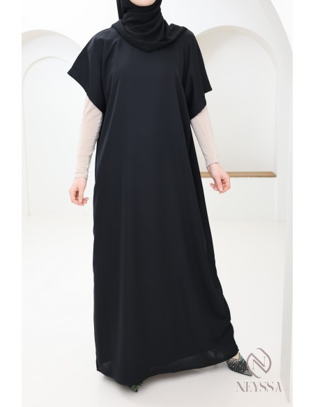 Under abaya nidah dress base, flowing fabric to complement her kimono