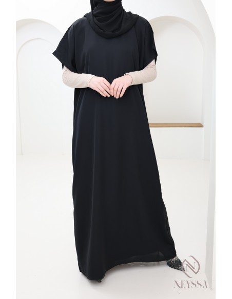 Under abaya nidah dress base, flowing fabric to complement her kimono