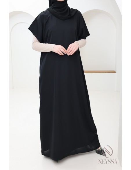 Under abaya nidah dress base, flowing fabric to complement her kimono