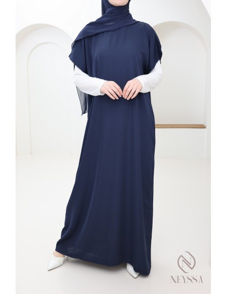 Under abaya nidah dress base, flowing fabric to complement her kimono