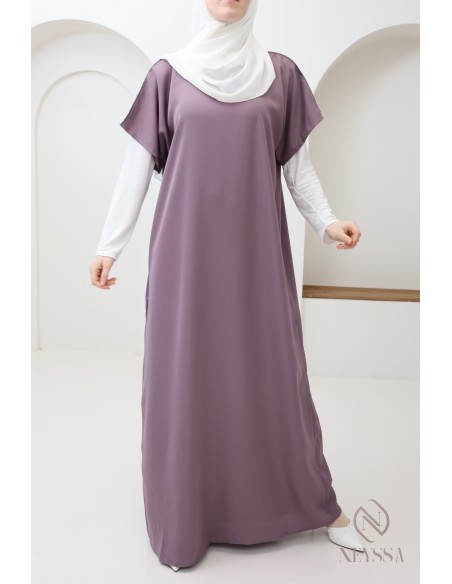 Under abaya nidah dress base, flowing fabric to complement her kimono