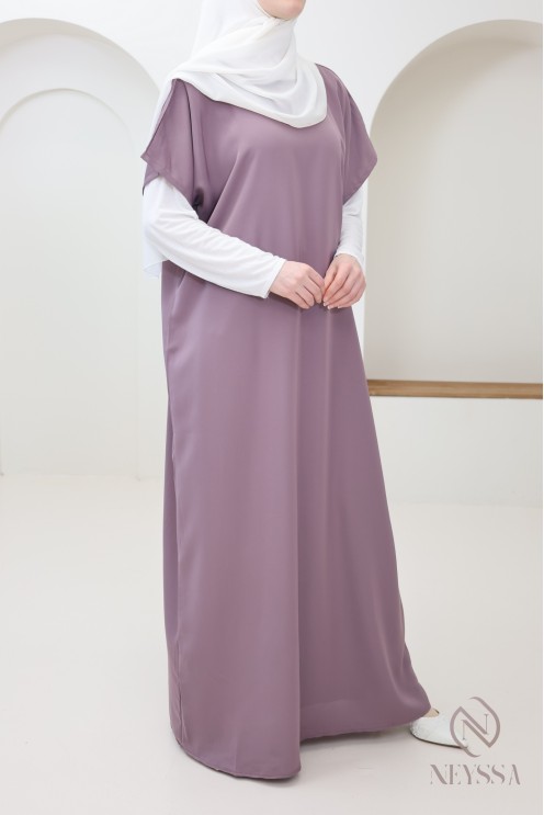 Under abaya nidah dress base, flowing fabric to complement her kimono