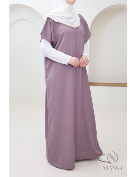Sous abaya fond de robe nidah, tissu fluide pour compléter son kimono