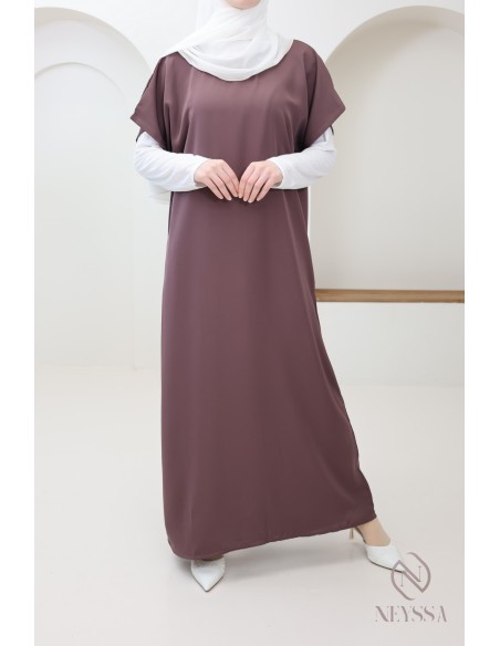 Under abaya nidah dress base, flowing fabric to complement her kimono