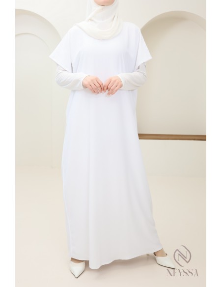 Under abaya nidah dress base, flowing fabric to complement her kimono