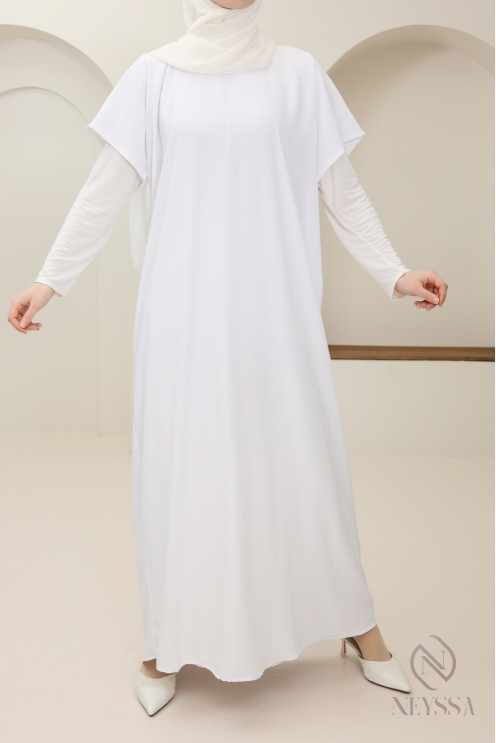 Unterabaya Unterkleid Nidah, fließender Stoff Vervollständigung Kimono