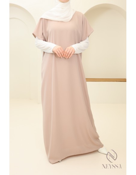 Sous abaya fond de robe nidah, tissu fluide pour compléter son kimono