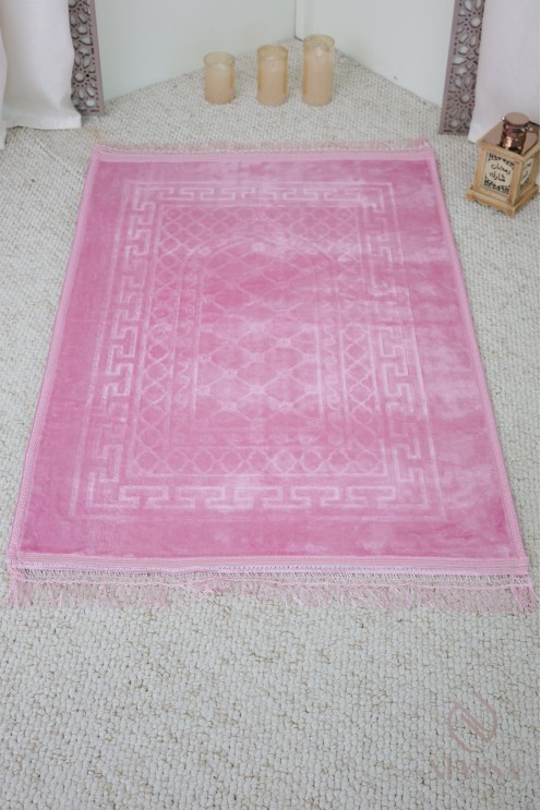 Grand tapis de prière velours épais pour accomplissement de la salat