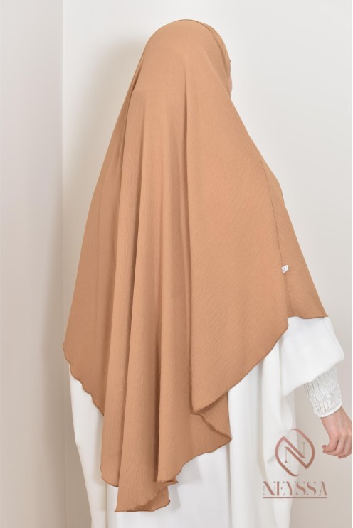 Khimar en jazz mi long, pas cher, idéale pour l'été, femme musulmane