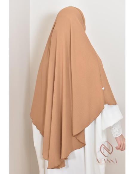 Khimar en jazz mi long, pas cher, idéale pour l'été, femme musulmane