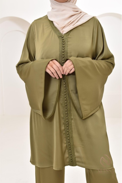 Ensemble pantalon et tunique hyper fluide, coupe ample pour femme.