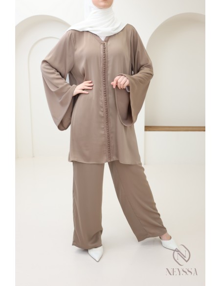 Caftan-style women's set, tunic with sfifa + palazzo