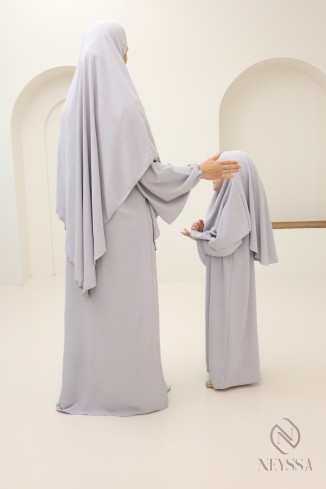 Abaya-Khimar-Kombination für Mutter oder Tochter in Jazz, ideal für Ramadan