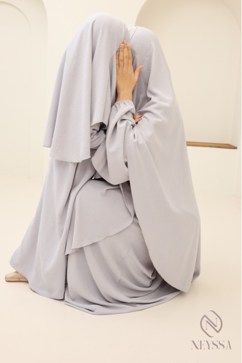 Abaya-Khimar-Kombination für Mutter oder Tochter in Jazz, ideal für Ramadan