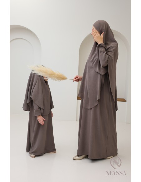 abaya khimar in spitz zulaufend für Mutter und Tochter, Gebets-Combo.