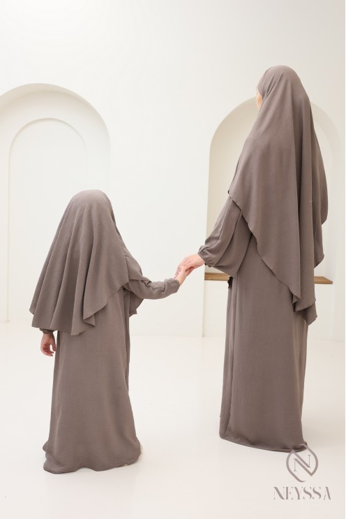 abaya khimar in spitz zulaufend für Mutter und Tochter, Gebets-Combo.