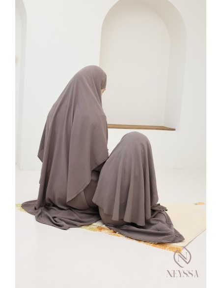 abaya khimar en pointe for mother and daughter, prayer combo