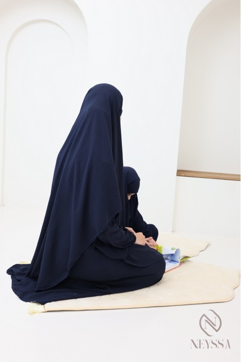 abaya khimar en jazz mère ou fille, combo pour être assorties