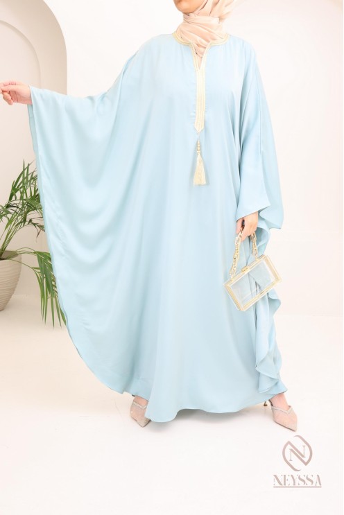 Abaya papillon coupe ample idée tenue Aïd 2024 hijabi outfit