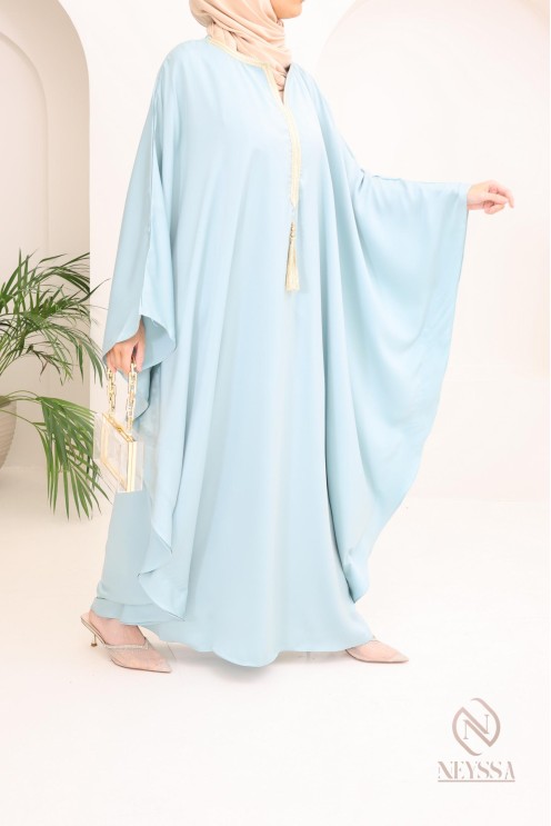 Abaya papillon coupe ample idée tenue Aïd 2024 hijabi outfit