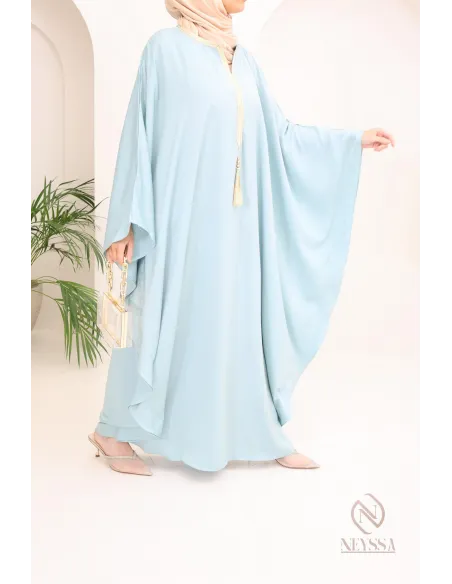Abaya papillon coupe ample idée tenue Aïd 2024 hijabi outfit