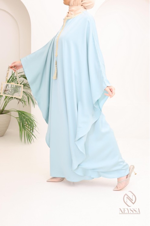 Abaya papillon coupe ample idée tenue Aïd 2024 hijabi outfit