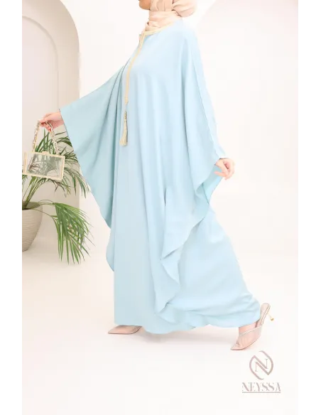 Abaya papillon coupe ample idée tenue Aïd 2024 hijabi outfit
