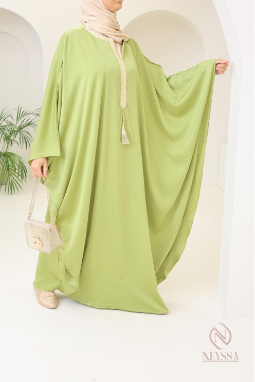 Abaya papillon coupe ample idée tenue Aïd 2024 hijabi outfit