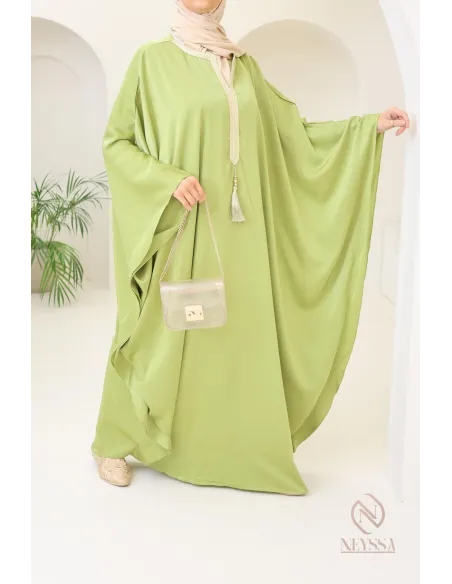 Abaya papillon coupe ample idée tenue Aïd 2024 hijabi outfit