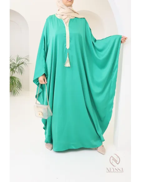 Abaya papillon coupe ample idée tenue Aïd 2024 hijabi outfit