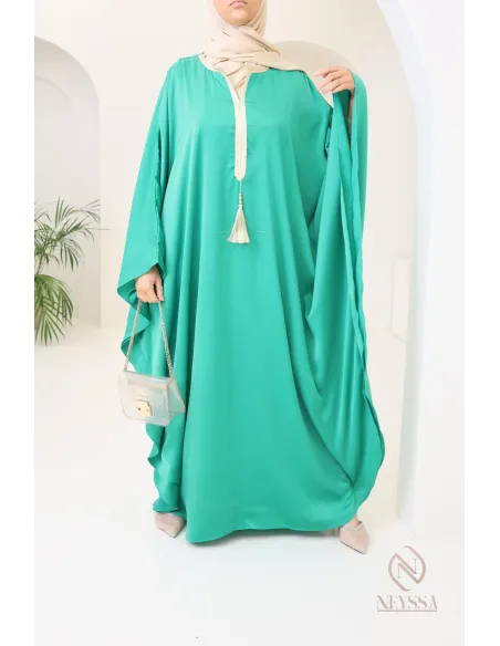 Abaya papillon coupe ample idée tenue Aïd 2024 hijabi outfit