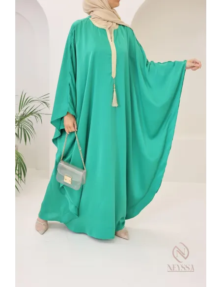 Abaya papillon coupe ample idée tenue Aïd 2024 hijabi outfit