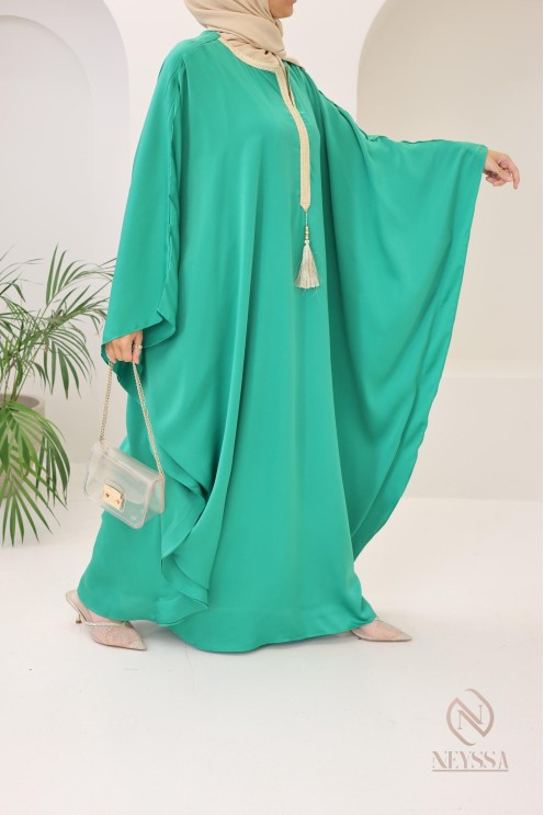 Abaya papillon coupe ample idée tenue Aïd 2024 hijabi outfit