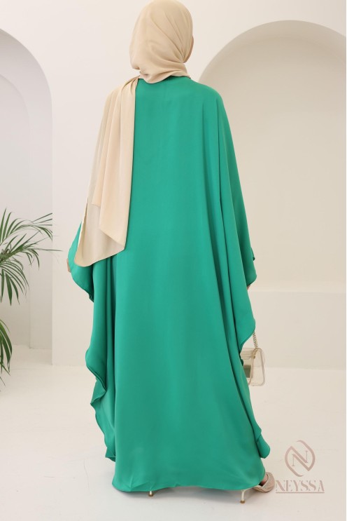 Abaya papillon coupe ample idée tenue Aïd 2024 hijabi outfit