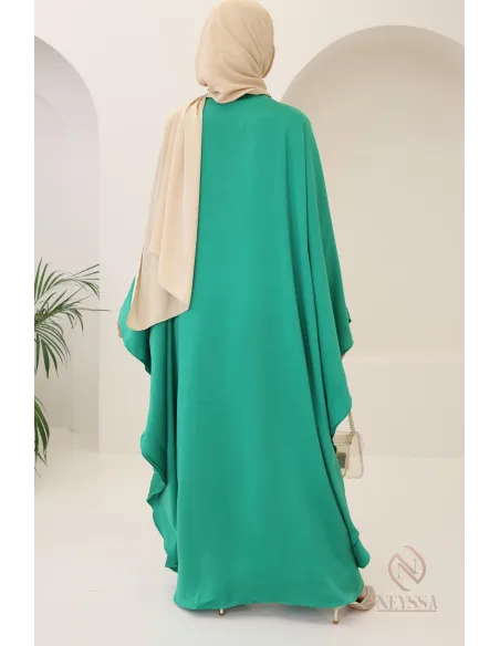 Abaya papillon coupe ample idée tenue Aïd 2024 hijabi outfit