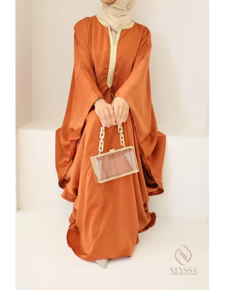 Abaya papillon coupe ample idée tenue Aïd 2024 hijabi outfit