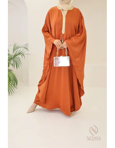 Abaya papillon coupe ample idée tenue Aïd 2024 hijabi outfit