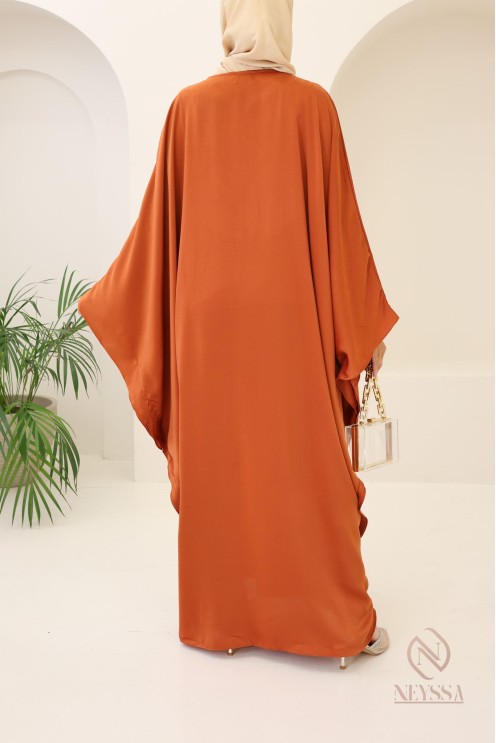 Abaya papillon coupe ample idée tenue Aïd 2024 hijabi outfit