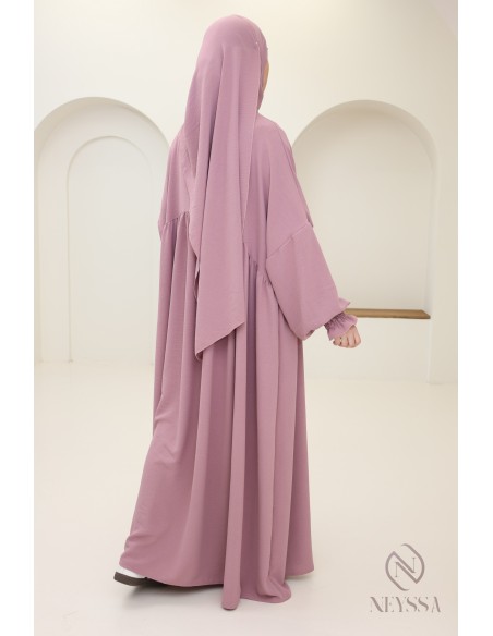 Abaya with integrated hijab in jazz, muslim woman, ramadan 2025
