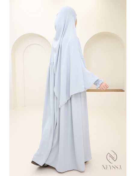 Abaya with integrated hijab in jazz, muslim woman, ramadan 2025