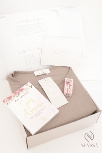 Box cadeau pour femme musulmane abaya longue + Khimar en jazz 2