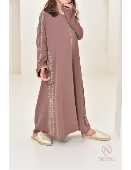 Caftan avec broderies, combo mère fille pour l'Aïd 2024 et autres événements