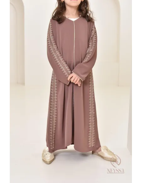 Caftan avec broderies, combo mère fille pour l'Aïd 2024 et autres événements