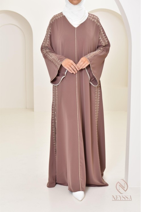 Caftan avec broderies, combo mère fille pour l'Aïd 2024 et autres événements