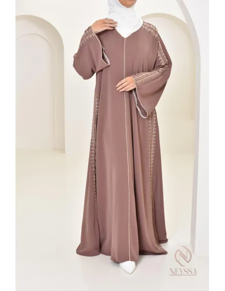 Caftan avec broderies, combo mère fille pour l'Aïd 2024 et autres événements