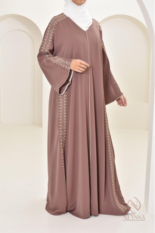 Caftan avec broderies, combo mère fille pour l'Aïd 2024 et autres événements