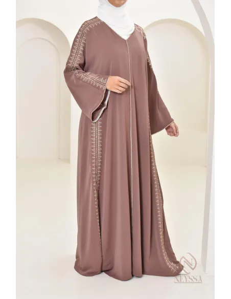 Caftan avec broderies, combo mère fille pour l'Aïd 2024 et autres événements