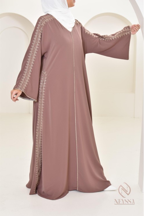 Caftan avec broderies, combo mère fille pour l'Aïd 2024 et autres événements