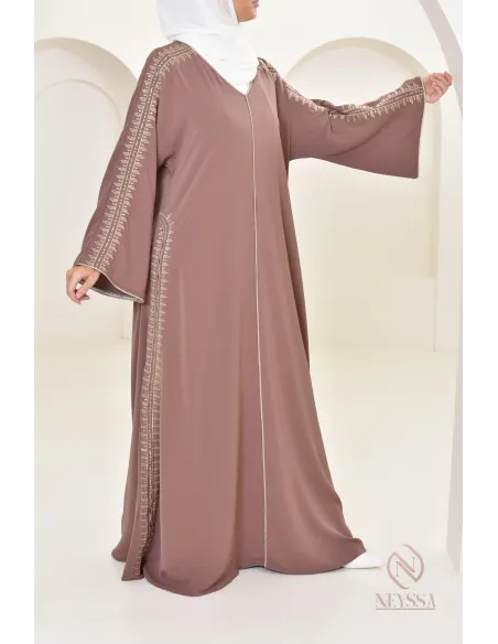 Caftan avec broderies, combo mère fille pour l'Aïd 2024 et autres événements