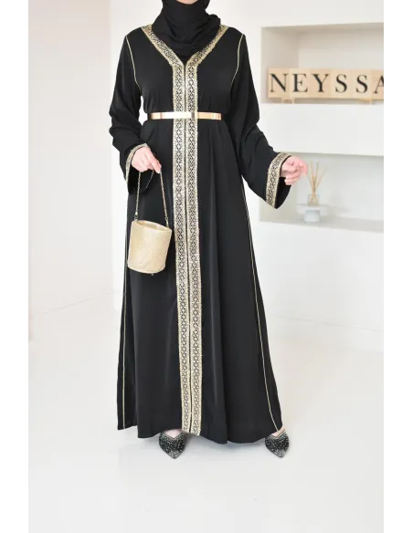 Bestickte Abaya im Kaftan-Stil für Mutter und Tochter, perfekte Kombi für Eid, Geschenkidee.